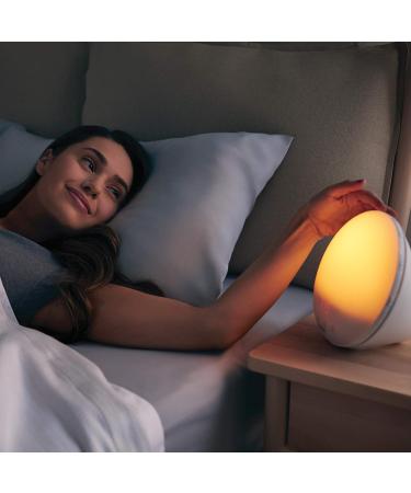Philips HF3519/01 Wake-Up Light Alarm Clock | Sunrise Function Digital FM Radio White | Best International Shipping - Buy Online on GoSupps.com