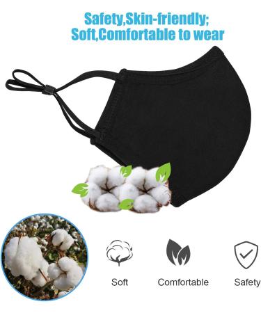 Comfso 5-Pack XL 3-Layer Face Masks for Big Face Women/Men, Adjustable Ear Loops, Reusable & Washable, Dust Proof - Extra Large Size - Buy Online on GoSupps.com