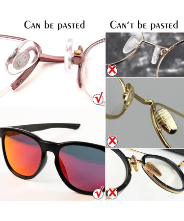 8 Pairs Soft Foam Self-Adhesive Nose Pads - Anti-Slip D Shape for Glasses/Sunglasses (Black) - Buy Online on GoSupps.com