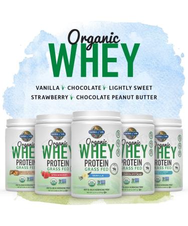 Buy Garden of Life Organic Grass-Fed Whey Protein - Strawberry 13.75 oz (390 g) - Buy Online on GoSupps.com