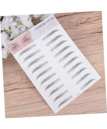 FRCOLOR 2pcs 3d Eyebrow Stickers Waterproof Stickers Makeup Tools Eyebrow Makeup Kit Woman Make up Stencil - Buy Online on GoSupps.com