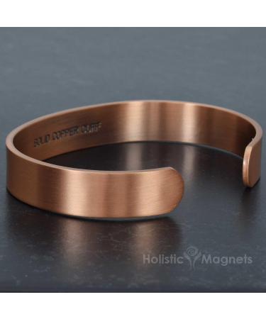 XL Wide Copper Magnetic Bracelet Men Pure Copper Bangle Cuff Holistic Magnetic Band with 6 Strong Neodymium Magnets Adjustable-CB (XL: Wrist 22-24cm/8.6-9.5") - Buy Online on GoSupps.com