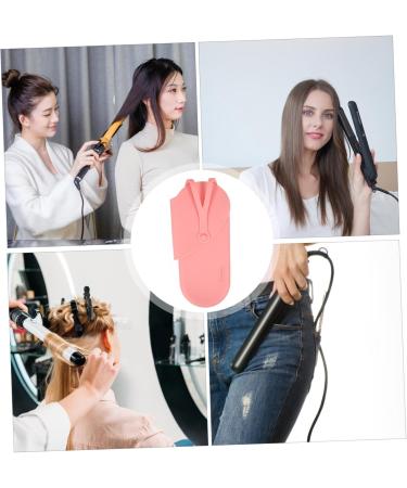 BELLIFFY Silicone Curling Iron Bag Hair Straightener Hair Dryer Bag Pink 29.50X13.50X2.00CM Pink - Buy Online on GoSupps.com