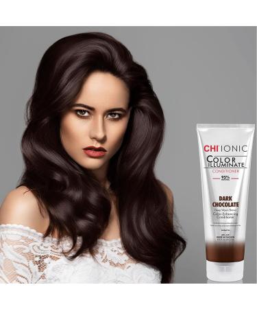 CHI Ionic Color Illuminate Conditioner - Dark Chocolate - 8.5 oz | Sulfate, Paraben, and Gluten Free - Buy Online on GoSupps.com