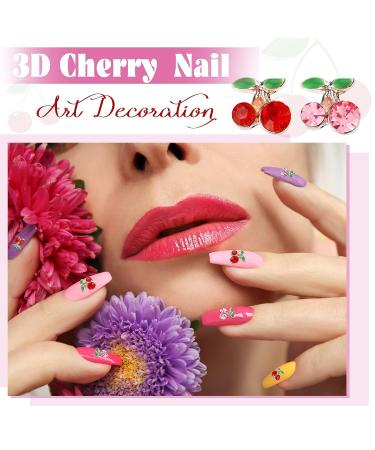 80 Pcs 3D Cherry Nail Charms | Nail Rhinestones, Gems, Glitter Studs | Nail Jewelry Making for Women & Girls | DIY Nail Decor (6x5.5mm, 8x8mm) - Buy Online on GoSupps.com