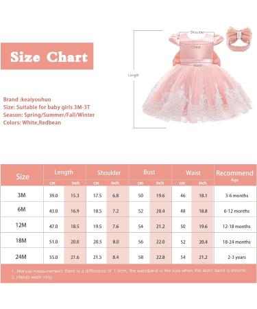Keaiyouhuo Baby Girls Lace Backless Tulle Princess Dress with Bowknot Headwear - Baby Pink (2-3 Years) - Buy Online on GoSupps.com