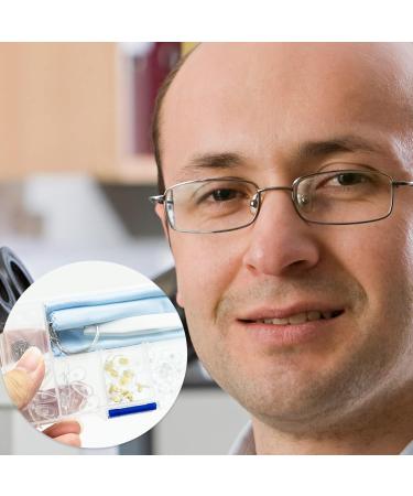 25 Pairs Silicone Screw-in Glasses Nose Pads Kit | Eyeglass Repair Set with Screws, Tweezer, and Cleaning Cloth - Buy Online on GoSupps.com