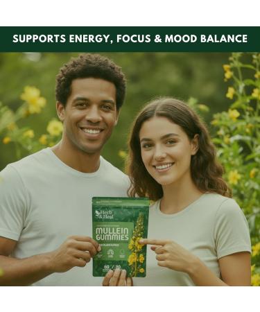 (4-in-1) Mullein Gummies for Lungs Cleanse & Detox | Organic Mullein Leaf Gummies for Lung Health Heavy Smokers Breathing Support | Ashwagandha Quercetin & Bromelain Vegan Respiratory Cleanse - Buy Online on GoSupps.com