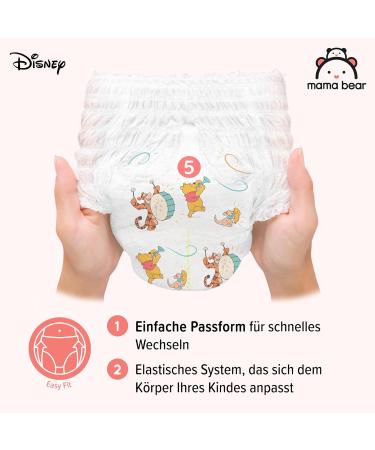 Amazon Brand Mama Bear Disney Diaper Pants Size 5 (12-17 kg) - 70 Count White - Diapers for International Shipping - Buy Online on GoSupps.com