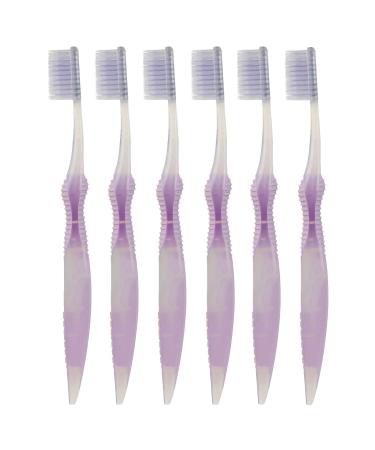 Sofresh Flossing Toothbrush - Adult Size | Your Choice of Color | (6  Purple)