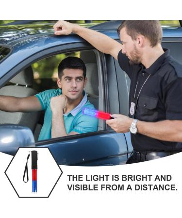 JECOMPRIS 26cm Led Traffic SafetyBaton Light Signal Traffic Wands Traffic Control Night Wands Air Marshaling Signal Wand Concert Luminous Stick for Car Directing Police Blue - Buy Online on GoSupps.com