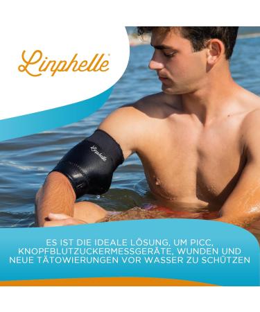 Linphelle PICC Line Cover - Waterproof Neoprene Protection for Shower & Glucose Measurements | Size M - Perfect for PICC & Catheter Care - Buy Online on GoSupps.com