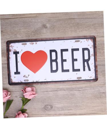 LIFKOME Out Door Decor Beer Sign Iron Sign Painting Logo Vintage Signs for Sale Plaque Decorations Outdoor - Buy Online on GoSupps.com