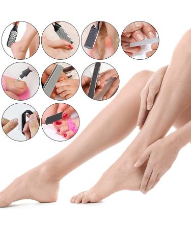 Rechargeable Electric Callus Remover + 15-in-1 Pedicure Kit for Feet Care | Foot Scrubber, Dead Skin Remover, Foot Files - Ideal for Women and Men - Buy Online on GoSupps.com