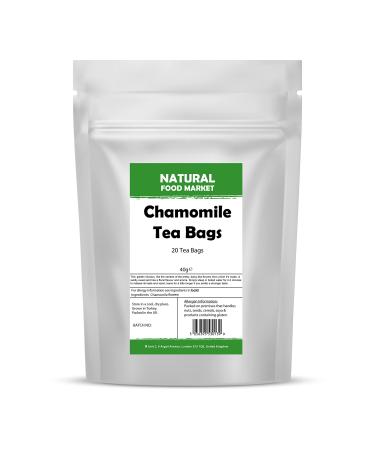 Chamomile Tea Bags by Natural Food Market - 20 Tea Bags Herbal Tea