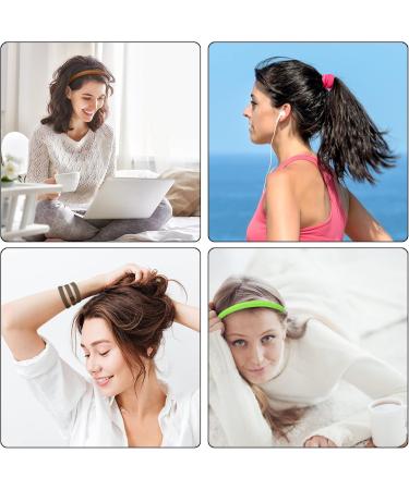 Duufin 20-Piece Anti-Slip Hair Bands | Elastic Sports Headbands for Men & Women | Yoga & Fitness Fashion Accessories - Buy Online on GoSupps.com
