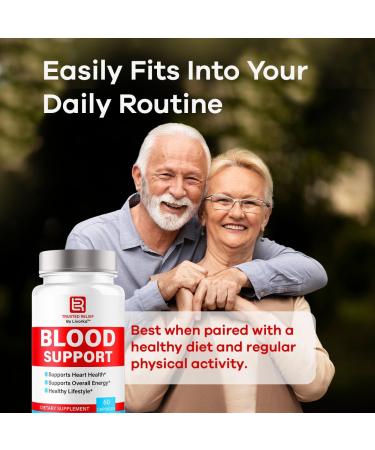 Trusted Relief Blood Support Capsules - Official TrustedRelief Blood Support Vitamin Pills Natural Trusted Relief Advanced Premium Formula Wellness & Overal Health 60 Capsules for 1 Month - Buy Online on GoSupps.com