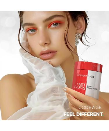 Codeage Instantfood Fast Fruits Over 15 Fruits Powders Equivalent All-in-One Vegan Daily Whole Food Vitamins - Berries Antioxidant Polyphenols & Bioflavonoid Multivitamin Non-GMO 90 Capsules - Buy Online on GoSupps.com