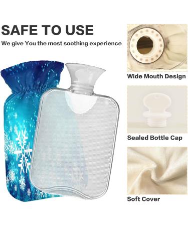 Buy KCL Deci Hot Water Bottle with Snowflake Cover - 2L for Menstrual Cramps Neck Pain Relief & Winter Warmth - International Shipping Available - Buy Online on GoSupps.com