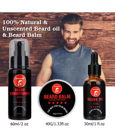 Beard Grooming Kit Beard Kit with Beard Oil Beard Balm Beard Wash Beard Brush Beard Comb Mustache Scissors Beard Care Unique Gifts for Men Beard Set&Kit - Buy Online on GoSupps.com