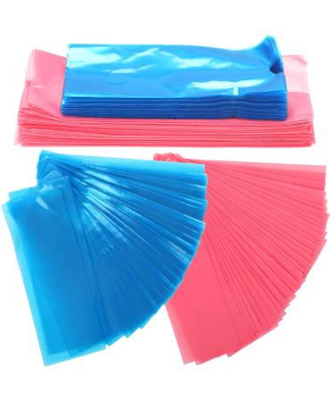 400 Pcs Clear Machine Pen Covers Pen Sleeves Filter Pen Type Bag Dustproof Protection Disposable Plastic Blue Bags for PMU Machine Microblading, 2 Boxes(Pink, Blue)
