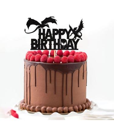 Dragon Theme Cupcake Topper - Mythical Torte Decoration for Young Weddings & Birthday Parties | Realistic Cake Attachment | Party Animal Decor - Buy Online on GoSupps.com