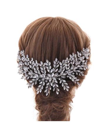 ZHENM Silver Wedding Hair Comb - Bridal Rhinestone Headband for Brides & Bridesmaids - Buy Online on GoSupps.com
