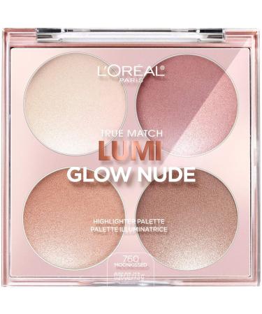 L'Oreal True Match Lumi Glow Nude Highlighter Palette 760 Moonkissed 0.26 oz (7.3 g)