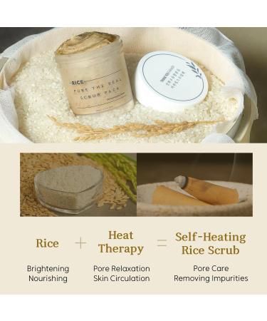 THANKYOU FARMER Rice Pure Facial Scrub - Vegan & Self-Heating Korean Exfoliator for Home Spa | Dermatologist Tested - 3.51 fl. oz (100ml - Buy Online on GoSupps.com