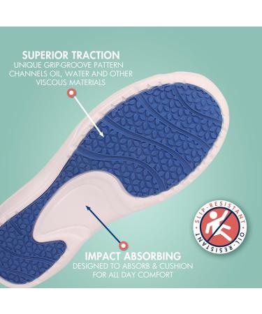 Hawkwell Pro Women's Nursing Shoes for Bunions | Lightweight Slip-Resistant Orthotic Work Shoes for Foot Pain Relief - Size 9 White - Buy Online on GoSupps.com