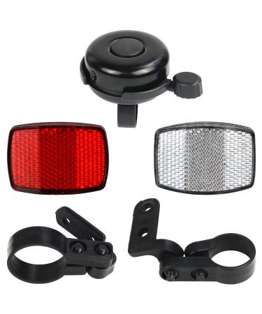 SANNIX Bicycle Reflectors Front and Rear Kit Bike Handlebar Bell Bicycle Accessories