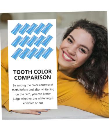 HomsfoU 90 Pcs Tooth Color Guide - Teeth Whitening Shade Chart for Oral Care & Dental Use - Buy Online on GoSupps.com
