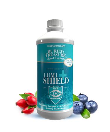 Lumi Shield Plus - AREDS 2 Comprehensive Eye Vitamin Formula with Lutein Meso-zeaxanthin and Zeaxanthin. Dr. Formulated Vision Support, Eye Health in Liquid Peppermint Flavor. 16 oz.