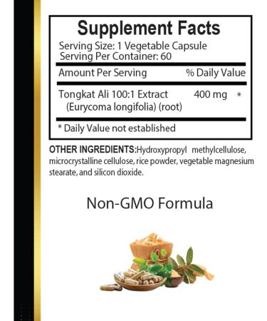 OLANTA TRADE SOLUTION Longjack Tongkat Ali Root Eurycoma longifolia - Designed for Looking for Simple Plant-Based Solutions - Stamina Support Supplement for Men and Women - 2 Bottles 120 Capsules - Buy Online on GoSupps.com