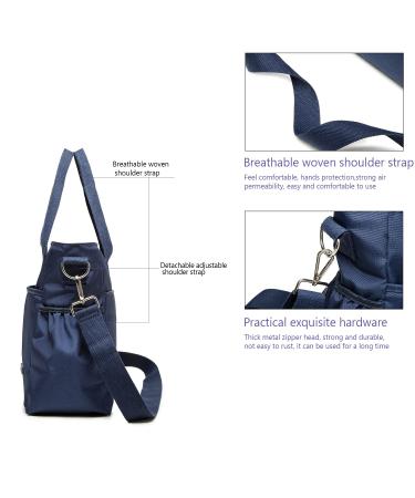 Royalfair Baby Diaper Pocket - Travel Messenger Bag with Insulating Bag & Hook Navy Blue (40 x 28 x 12.8 cm) - Perfect for International Shipping - Buy Online on GoSupps.com