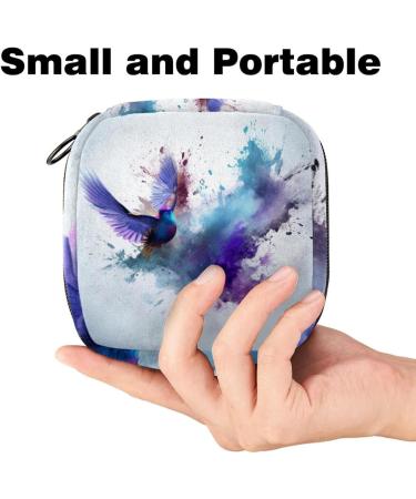 Period Bag - Watercolor Abstract Butterfly Sanitary Napkin & Tampon Holder for Purse | Stylish Storage Solution - Buy Online on GoSupps.com