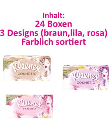 Kleenex Cosmetic Facial Tissue Box - Extra Soft 3-Ply 24 x 80 Tissues | International Shipping - Buy Online on GoSupps.com
