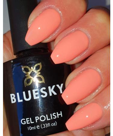 Bluesky BRIGHT PEACH ORANGE LOLITA SUMMER PARTY SS2018 Nail Gel Polish NEW 2020 UV LED Soak Off 10ml