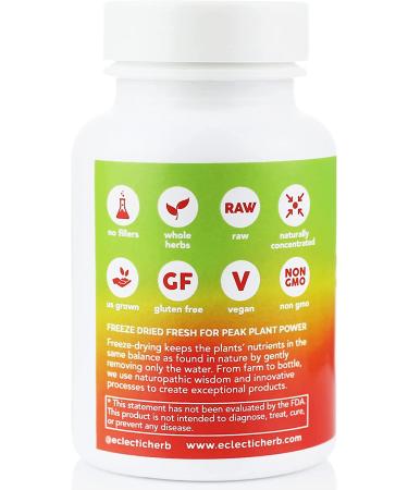 Eclectic Institute Raw Fresh Freeze-Dried Garlic 550mg - 120 Non-GMO Veg Capsules - Buy Online on GoSupps.com