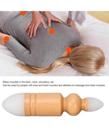 Double Head Wooden Massage Stick - Manual Massage Pen for Fatigue Relief & Muscle Relaxation - Buy Online on GoSupps.com