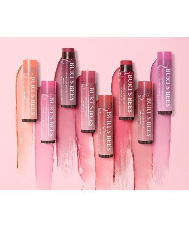 Burt's Bees 6 Pack Tinted Lip Balm Assorted Gift Pack - Pink Blossom Rose Red Dahlia Magnolia Sweet Violet Daisy Hibiscus Choosen at Random