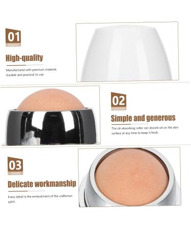 CIMAXIC 1Pc Facial Oil Absorbing Ball facial massager oily skin roller Facial Oil Control Tool cleaner care 5x2.8cm White - Buy Online on GoSupps.com