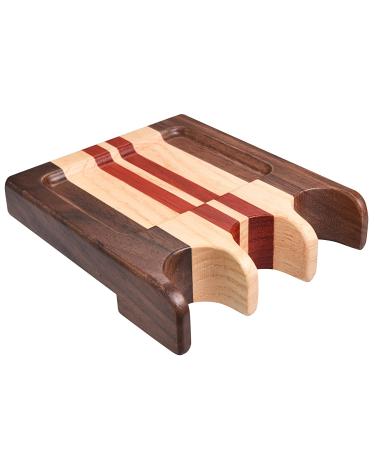 BILLIARDS XPRESS Pool Stick Holder, Portable Cue Stick Claw Rack Holds 3 Cues Against Table, Bar or Chair  Weighted Solid Wood with Rounded Edges and Non-Slip Pad, Includes Slicker and Bag (3 Wood) Multi-Wood - Buy Online on GoSupps.com
