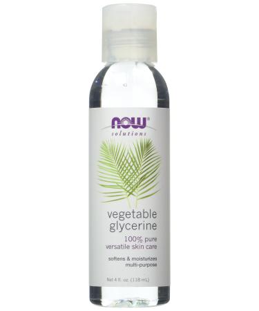 NOW Vegetable Glycerine 4-Ounces (Pack of 4)