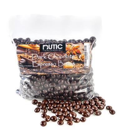 Gourmet Dark Chocolate Covered Espresso Beans | Roasted Chocolate Coffee Beans Candy | 2 Pounds 2 Pound (Pack of 1)