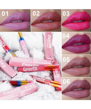 Allbesta Long Lasting Metallic Liquid Lipstick - Waterproof Matte Lipgloss Non-Stick Cup #01 | International Shipping - Buy Online on GoSupps.com