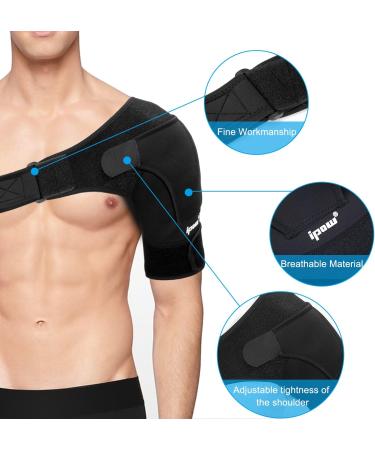 IPOW Adjustable Neoprene Shoulder Support Strap - Stability & Pain Relief for Arthritical Shoulders | Unisex Design for Left or Right Shoulder - Buy Online on GoSupps.com
