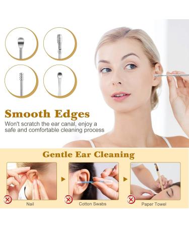 Ear Cleaner 6PCS Earwax Cleaner Tool Set with Pu Leather Case Portable Ear Wax Removal Candles Satinless Steel 360 Spiral Ear Cleaning Kit Earwax Removal Tool (2Set A) - Buy Online on GoSupps.com