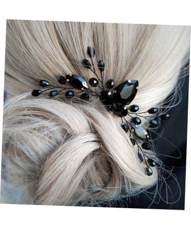 Beatifufu Black Crystal Hair Accessories Inserted Hair Comb Women Hair Accessories Women Hair Comb Elegant Headdress Fashion Insert Comb Rhinestone Hair Comb Women Insert Comb - Buy Online on GoSupps.com