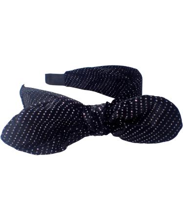 Topkids Accessories Glitter Bow Alice Bands Adult Women Hair Accessories for Women Hair Bands for Women Thick Headband Womens Headbands Head Bands Adult Women Wide Headbands (Black) - Buy Online on GoSupps.com